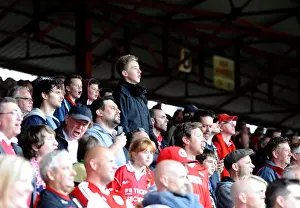 Bristol City V Crewe Prints: Passionate East End: Intense Moments at Bristol City vs Crewe, Ashton Gate, 2014