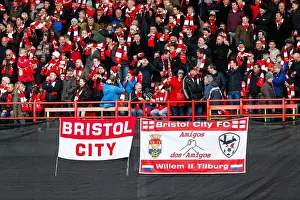 Bristol City V West Ham United - Fans Prints: Passionate FA Cup Showdown: Bristol City vs West Ham United at Ashton Gate Stadium
