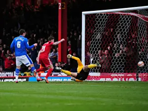 Paul Anderson Scores the Opener for Bristol City Against Peterborough United - Championship Football Match, December 2012