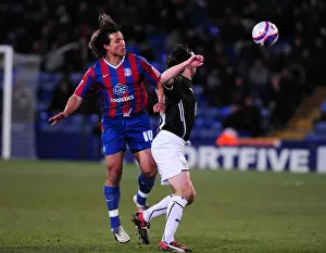 Crystal Palace V Bristol City Prints: Paul Hartley Foul by Nick Carle: Championship Clash between Crystal Palace and Bristol City (09/03/2010)