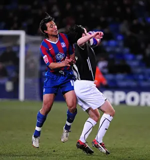 Paul Hartley Fouled by Nick Carle: Championship Clash Between Crystal Palace and Bristol City (09/03/2010)