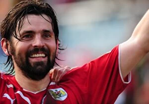 Peterborough v Bristol City Collection: Paul Hartley's Thrilling Goal Celebration vs. Peterborough in Championship Match (Mar. 2010)