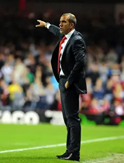 Bristol City V Swindon Town Prints: Paulo Di Canio at Ashton Gate: Bristol City vs Swindon Town League Cup Clash (August 2011)