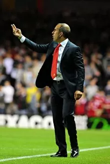 Images Dated 24th August 2011: Paulo Di Canio Leads Swindon Town in 2011 League Cup Clash against Bristol City at Ashton Gate