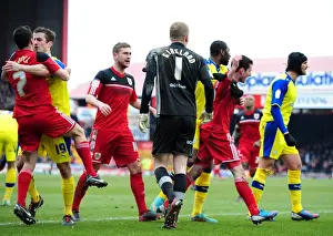 Penalty Dispute: Heated Altercation Between Players Erupts at Bristol City vs Sheffield Wednesday