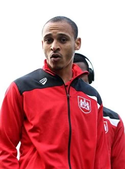 Images Dated 12th March 2016: Peter Odemwingie in Action for Bristol City Against Fulham at Craven Cottage (12 March 2016)