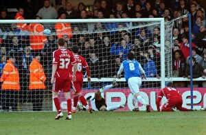 Peterborough United v Bristol City Collection: Peterborough's Lee Tomlin Scores Double: Peterborough United vs