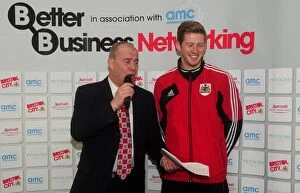 Images Dated 1st April 2013: Pre-Match Chat: Jon Stead Interviewed by Paul Cheesley at Ashton Gate