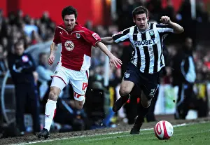 Bristol City V West Bromwich Albion Prints: Race for the Ball: Ivan Sproule vs