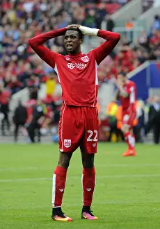 Bristol City V Newcastle United Prints: Reaction of Jonathan Kodjia: Bristol City vs Newcastle United, Sky Bet Championship, 2016