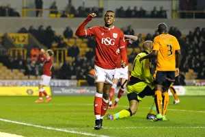 Reaction of Jonathan Kodjia as His Shot Misses the Target: Wolves vs. Bristol City, Sky Bet Championship (08/03/2016)
