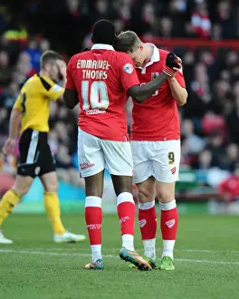 Framed Print : Reflecting on a Missed Opportunity: Jay Emmanuel-Thomas and Matt Smith of Bristol City Framed Print : Reflecting on a Missed Opportunity: Jay Emmanuel-Thomas and Matt Smith of Bristol City