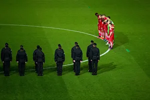 Bristol City V Brighton And Hove Albion Prints: Remembrance Day Tribute: Minutes Silence at Ashton Gate Stadium - Bristol City vs Brighton & Hove Albion
