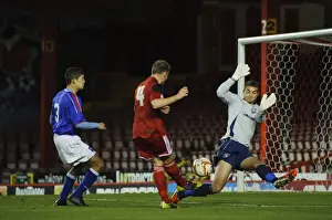 Bristol City U21s Prints: Rhys Jordan's Wide Shot: FA Youth Cup Match between Bristol City U18s and Ipswich Town U18s