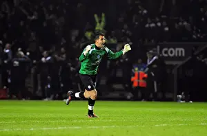 Leicester City V Bristol City Prints: Ricardo's Euphoria: Waghorn's Championship-Winning Goal for Leicester City over Bristol City (18/02/2011)