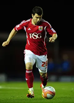 Richard Foster in Action: Bristol City vs Leicester City at Ashton Gate Stadium, 2012