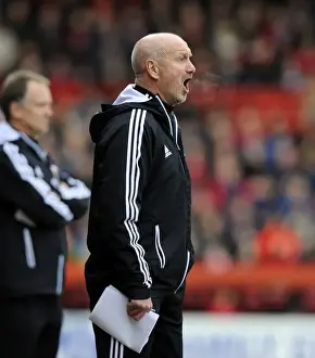 Bristol City V Ipswich Town Prints: Richard Kelly Coaching at Bristol City's Ashton Gate Stadium during Npower Championship Match against Ipswich Town