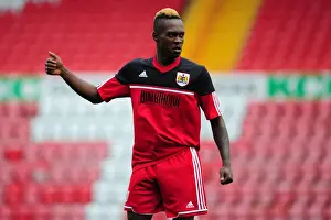 Framed Print : Ridwan Oluwatobi in Action: Bristol City U21s vs Ipswich Town U21s, Professional Development League 2, Ashton Gate