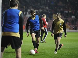 Images Dated 25th March 2014: Rivalry Reignites: Bristol City vs Swindon Town Showdown at Ashton Gate, 2014 - A Football Battle