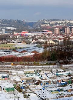 Images Dated 3rd February 2009: The Roar of Pride and Passion: A Glimpse into Bristol City Football Club's Home at Ashton Gate