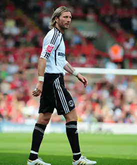 Bristol City V Derby County Prints: Robbie Savage Leads Derby in Championship Showdown at Ashton Gate against Bristol City