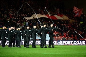 Bristol City V Brighton And Hove Albion Prints: Royal Tank Regiment's Salute at Bristol City vs. Brighton and Hove Albion, 2016
