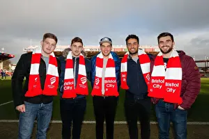Bristol City V West Ham United - Fans Prints: Five Rugby Stars Show Solidarity with Bristol City Ahead of FA Cup Match against West Ham United