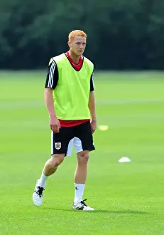 Pre-season Training Prints: Ryan Taylor of Bristol City: Gearing Up for Intense Football Training