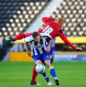 Pre Season Prints: Ryan Taylor Fouls Michael Nelson: Intense Moment from Kilmarnock vs
