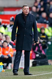 Images Dated 25th January 2015: Sam Allardyce Watches as Bristol City Takes on West Ham United in FA Cup Fourth Round