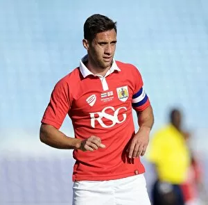 Images Dated 21st July 2014: Sam Baldock of Bristol City in Action Against Extension Gunners in Botswana, 2014