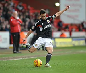 Sheffield United V Bristol City Prints: Sam Baldock of Bristol City in Action against Sheffield United at Bramall Lane, 2014