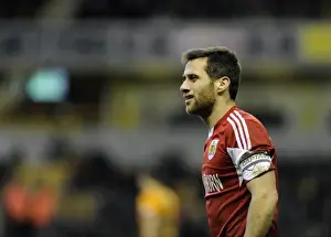 Wolves V Bristol City Prints: Sam Baldock of Bristol City Faces Off Against Wolverhampton Wanderers in Sky Bet League One Clash