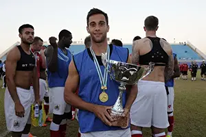 Extension Gunners V Bristol City Prints: Sam Baldock of Bristol City Holds the Friendship Cup After Victory Against Extension Gunners in Botswana