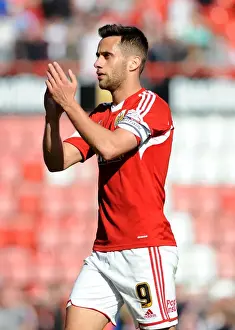 Bristol City V Notts County Prints: Sam Baldock Celebrates Goal and Applauds Fans: Bristol City vs. Notts County, 2014
