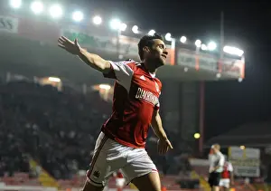 Bristol City V Port Vale Prints: Sam Baldock's Double Stunner: Thrilling Moments from Ashton Gate