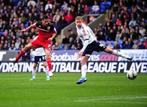 Framed Print : Sam Baldock's Dramatic Header: Bolton Wanderers vs. Bristol City, Championship 2010-11 Framed Print : Sam Baldock's Dramatic Header: Bolton Wanderers vs. Bristol City, Championship 2010-11