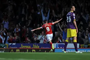 Bristol City V Notts County Prints: Sam Baldock's Euphoric Goal: Bristol City's Victory Over Notts County (April 18)