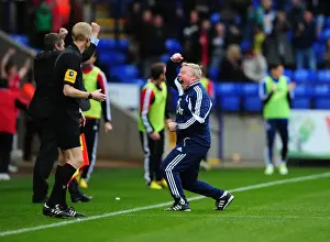 Framed Print : Sammy Lee Celebrates Late Win for Bolton Wanderers Against Bristol City Framed Print : Sammy Lee Celebrates Late Win for Bolton Wanderers Against Bristol City