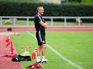 Images Dated 19th July 2010: Behind the Scenes at Bristol City: Assistant Manager Keith Millen Leads Football Training