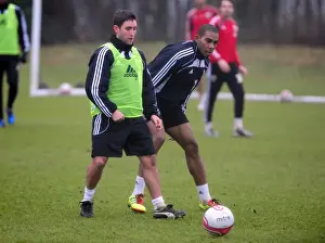 Training 13-01-11 Prints: Behind the Scenes: Bristol City First Team Gears Up for Season 10-11 (January 13, 2011)