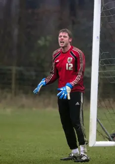 Framed Print : Behind the Scenes: Bristol City First Team Training (13-01-11) - Gearing Up for Season 10-11