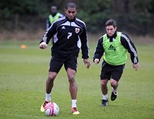 Images Dated 13th January 2011: Behind the Scenes: Bristol City First Team Training - January 2011