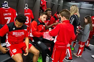 Behind the Scenes: Bristol City Mascots Pre-Match Tradition in the Dressing Room (Bristol City vs Birmingham City, 07-05-2017)