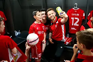 Behind the Scenes: Bristol City Mascots in the Team's Dressing Room before the Match (2017)