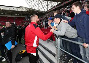 Scott Golbourne Appreciates Fans: Bristol City vs Birmingham City, 07-05-2017, Ashton Gate