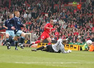 Framed Print : Scott Murray's Hat-trick: Unforgettable Moment from Bristol City (02-03)