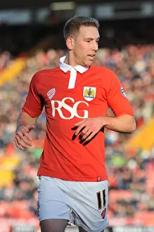 Scott Wagstaff in Action: Bristol City vs AFC Telford United, FA Cup Match, Ashton Gate