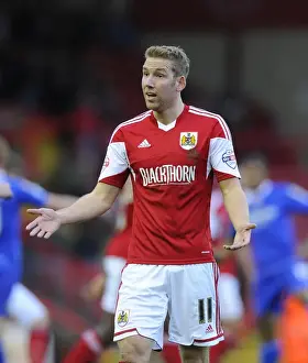 Bristol City V Oldham Athletic Prints: Scott Wagstaff in Action: Bristol City vs Oldham Athletic (November 2013)
