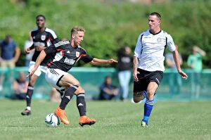 Images Dated 5th July 2014: Scott Wagstaff in Action: Portishead Town vs. Bristol City Pre-Season Friendly